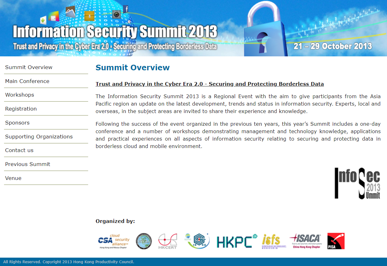2013 ISSummit