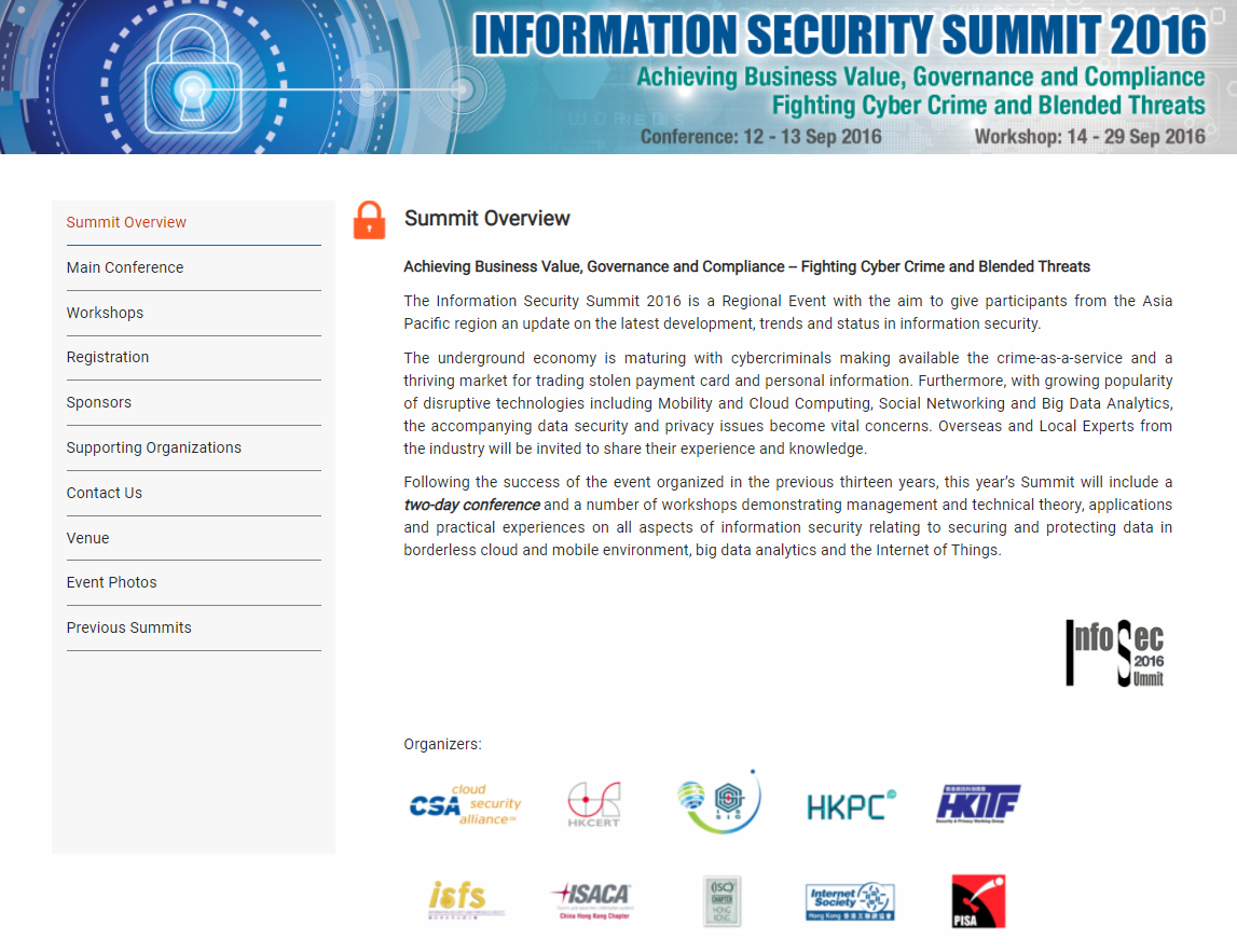 2016 ISSummit